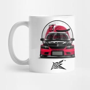 mitsubishi evo 9 stanced red Mug